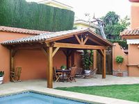 Cenador 2 aguas con teja