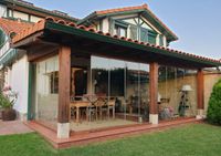 Porche 1 agua y cerramiento de cristal 2